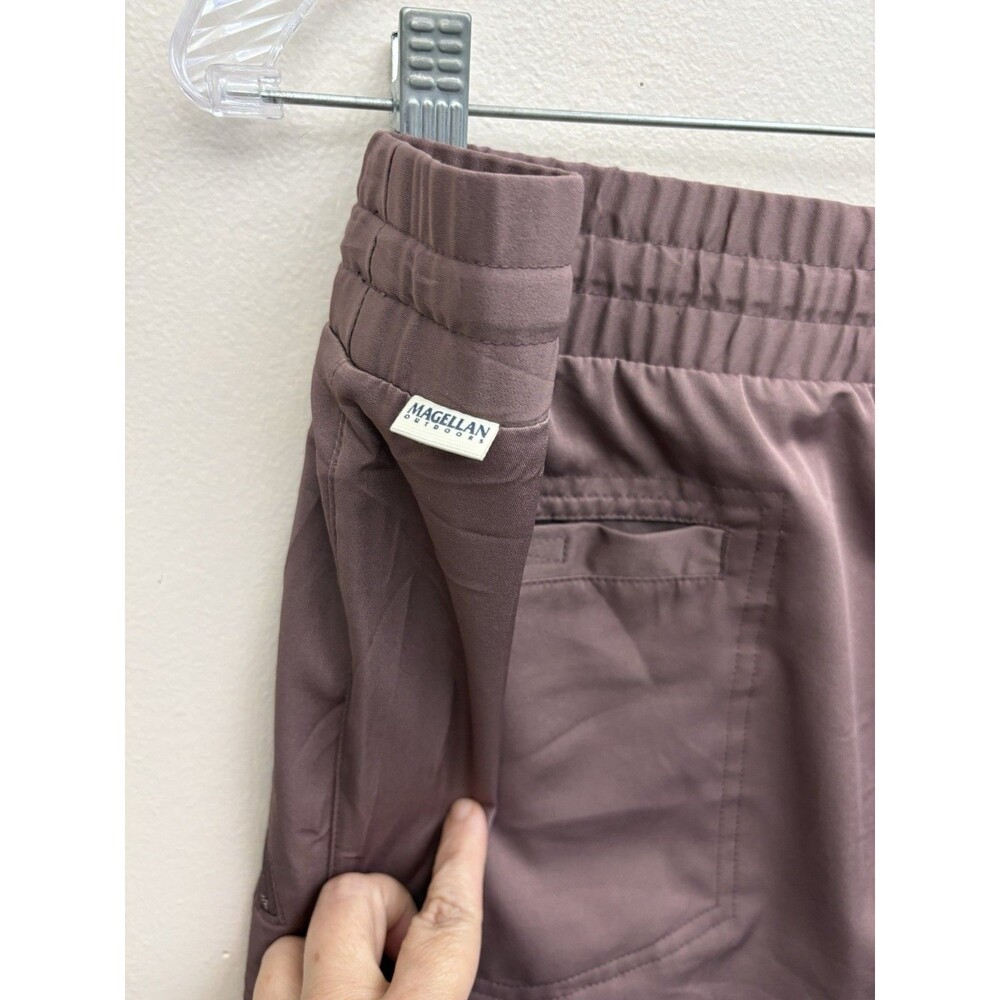 Magellan Outdoors Water Repellent Pants 1XL Purple Drawstring Waist Pockets - Picture 11 of 14